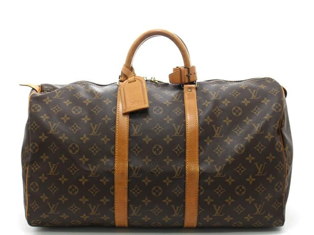 LOUIS VUITTON Keepall Boston Bag Travel Monogram